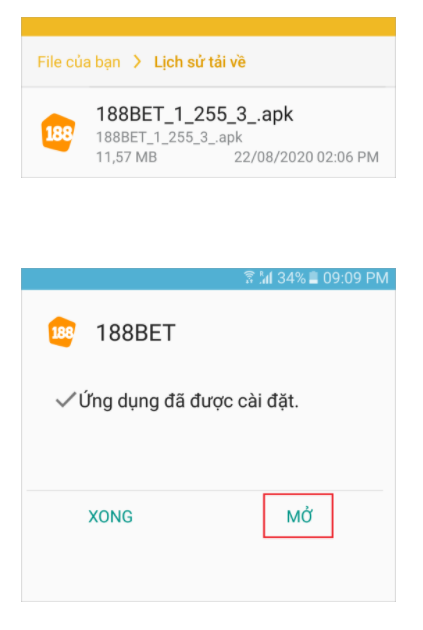 Cach dang nhap ung dung App 188Bet