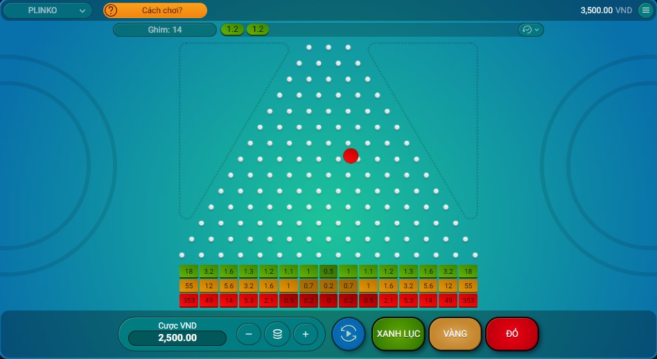 Cach choi game Plinko 188Bet