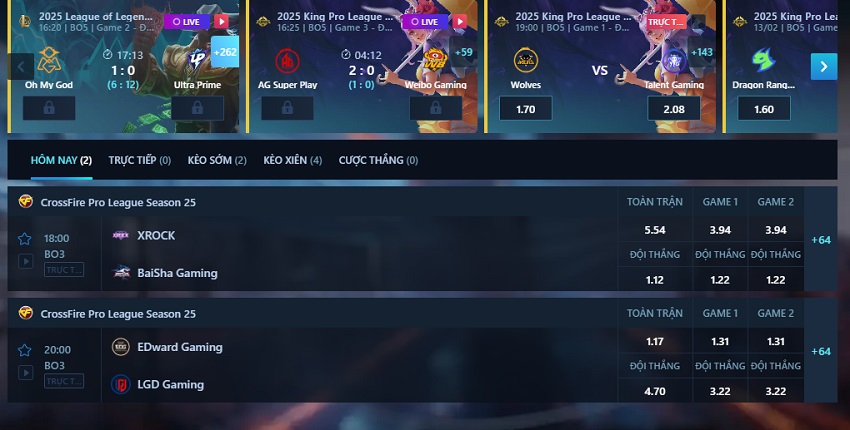 Luật chơi game cá cược Crossfire 188Bet Quy dinh chung ca cuoc crossfire 188Bet