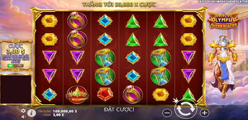 Cach choi game Gates of Olympus Super Scatter tai 188Bet